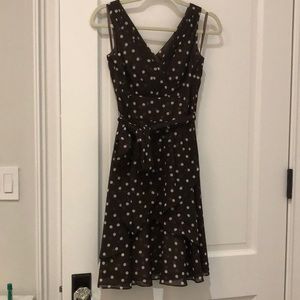 White House Black Market Dotted Chiffon Dress 00